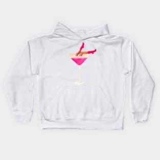 Pink Martini Lady Kids Hoodie